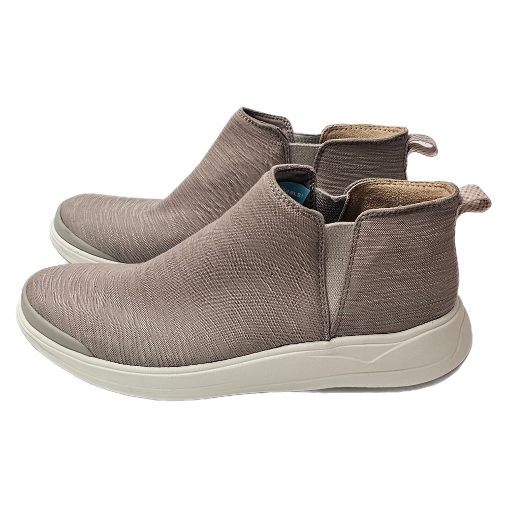 BZees Tempo Chelsea Booties Morel Latte Stretch Fabric Womens 7.5